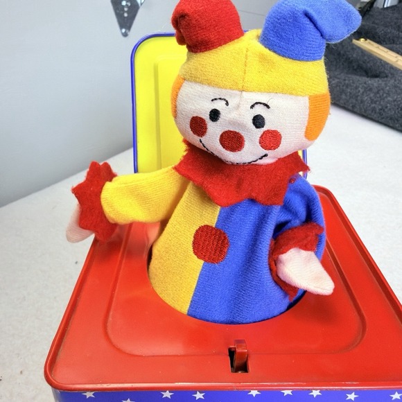 Schylling Other - Schylling Jack in the Box Musical Tin Toy Plush Clown Wind-Up Pop Up Toy